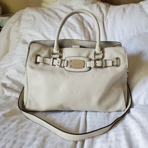 Auth Michael Kors Tote Satchel - linen white -